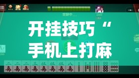 开挂技巧“手机上打麻将必胜软件”(其实有挂)辅助透视教程