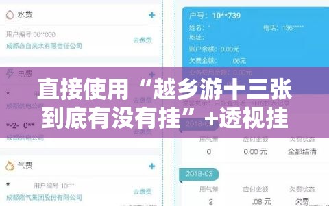 直接使用“越乡游十三张到底有没有挂”+透视挂”开挂辅助软件教程